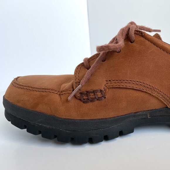 TIMBERLAND Womens Casual Sneakers Size 7M Brown Leather Lace Up Walking Comfort - Picture 8 of 10